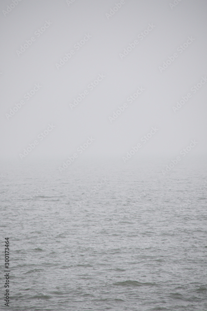 foggy Baltic sea in neutral colors foggy Baltic sea in neutral colors