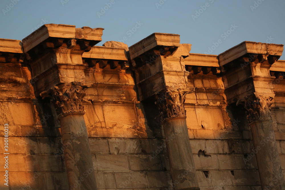 Roman Agora of Athens at sunset