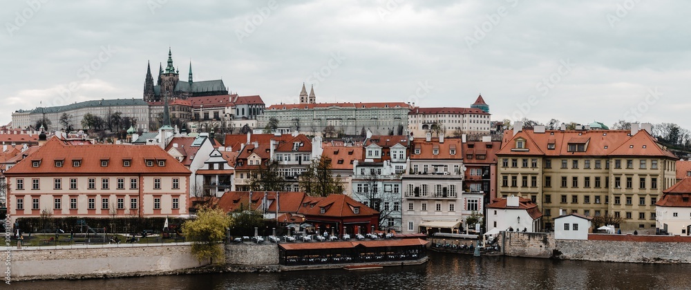 Obraz premium view of prague from republic