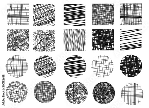 Drawings hatching sketch.