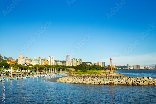 Seascape of Tamsui is a sea-side district in New Taipei, Taiwan