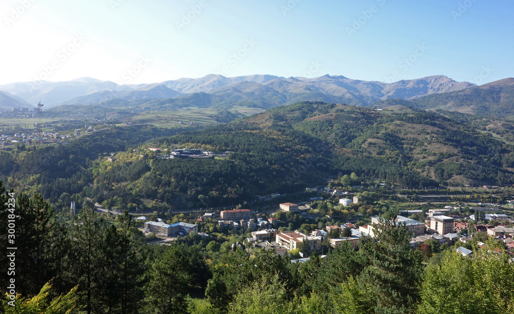 Obraz premium Dilijan town aerial view, Armenia