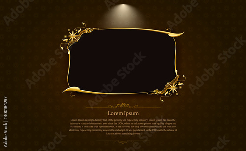 frame border picture gold thai art 1