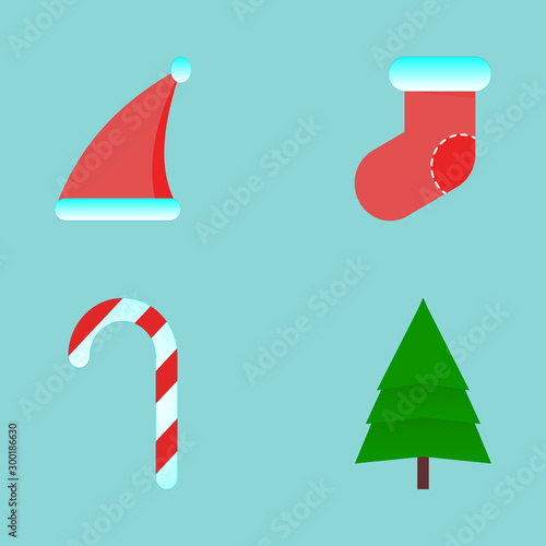 Set with Christmas or New Y...