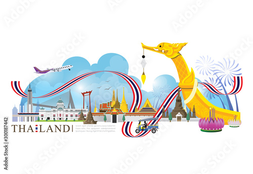 vector landmark of Bangkok Thailand
