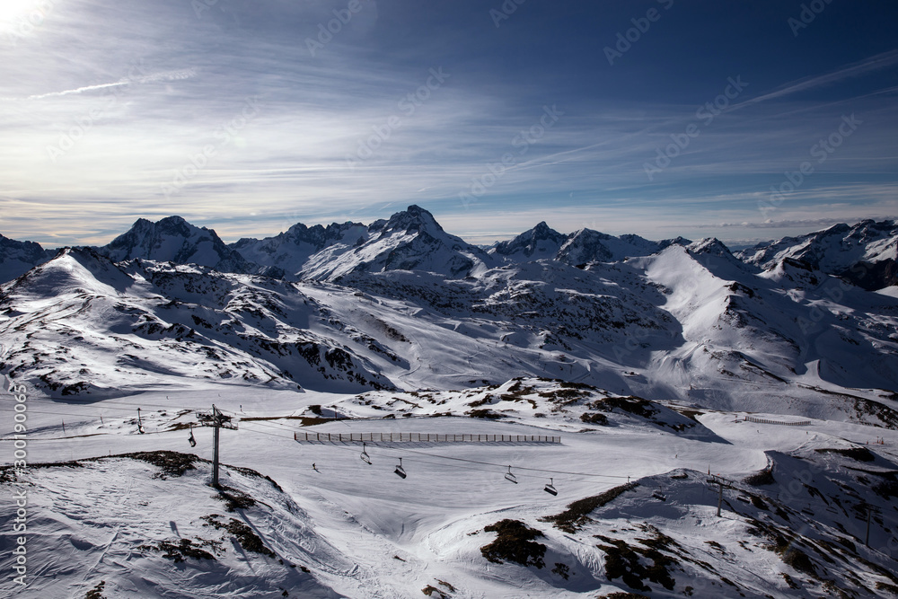 Landscape in Les deux Alpes, French Alps