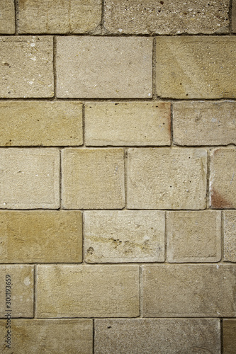 Textured stone wall