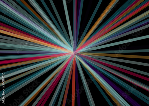 Colorful Lines Random Distribution Computational Generative Art background illustration