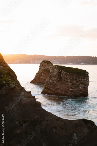 Big rock formation on the south-west coast of France