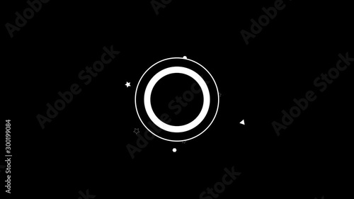 2d Animation motion graphics showing bursting flying 4k.