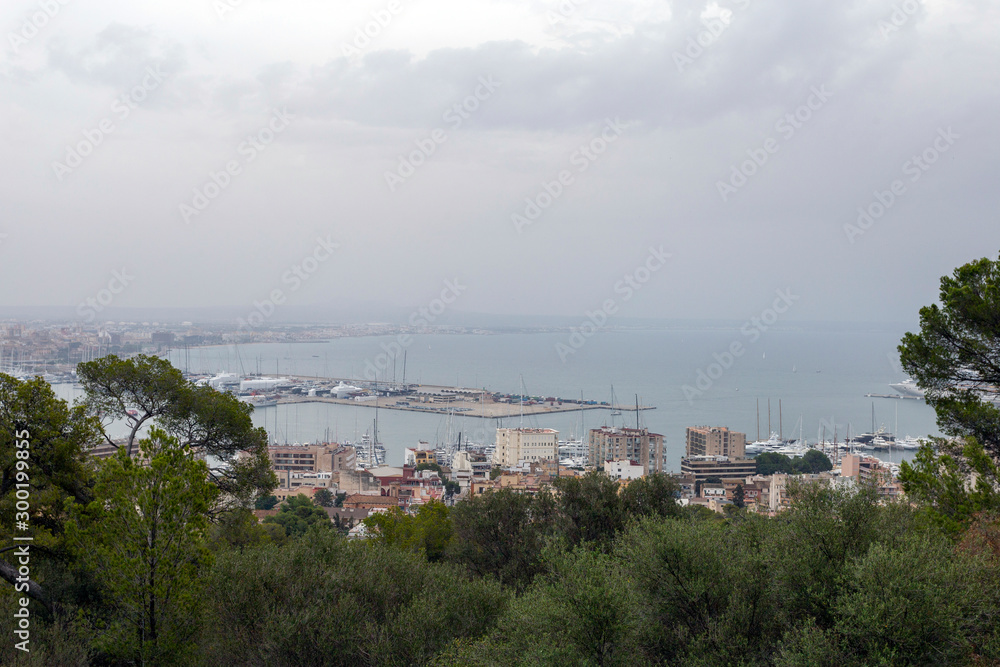 View of Palma de Mallorca from Bellver Castle