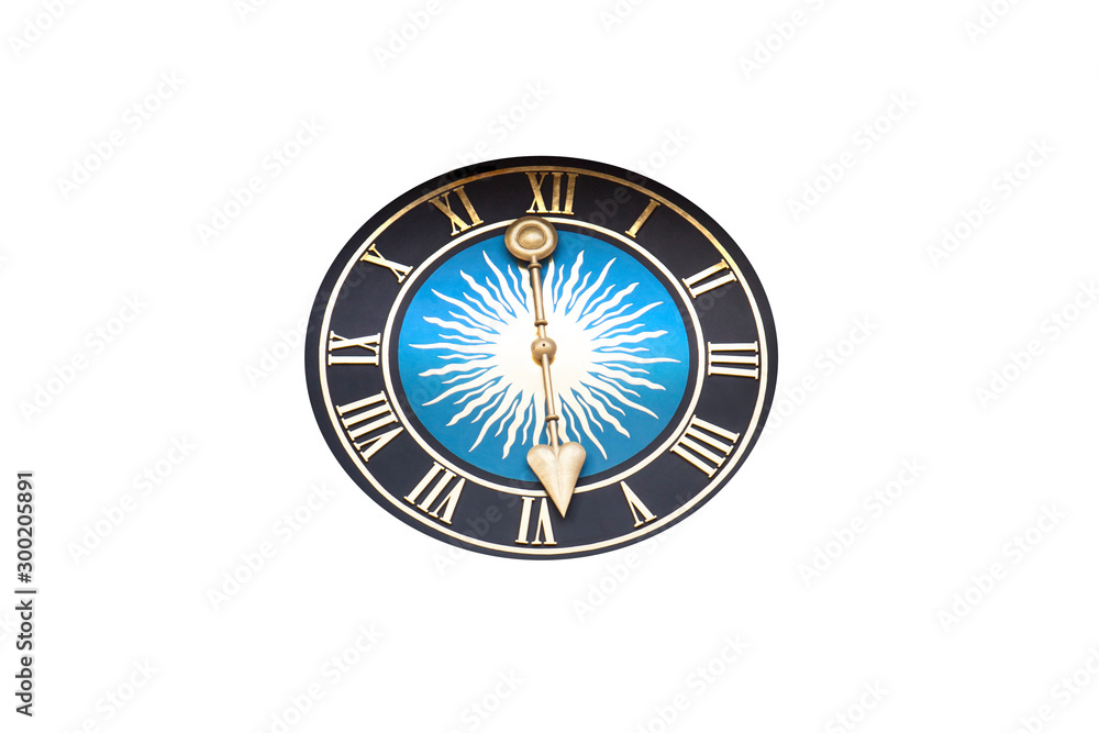 Obraz premium Old watch isolated on white