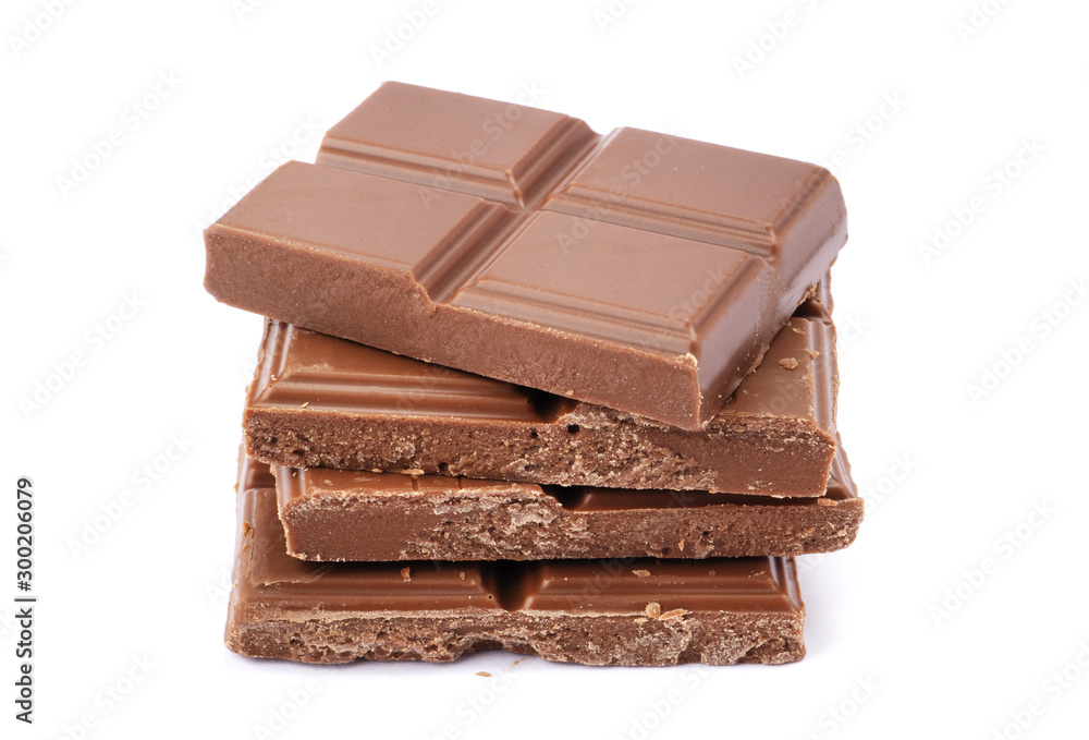 Fototapeta premium Chocolate composition isolated on white background