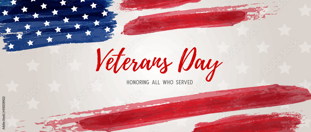 USA Veterans day - obrazy, fototapety, plakaty 