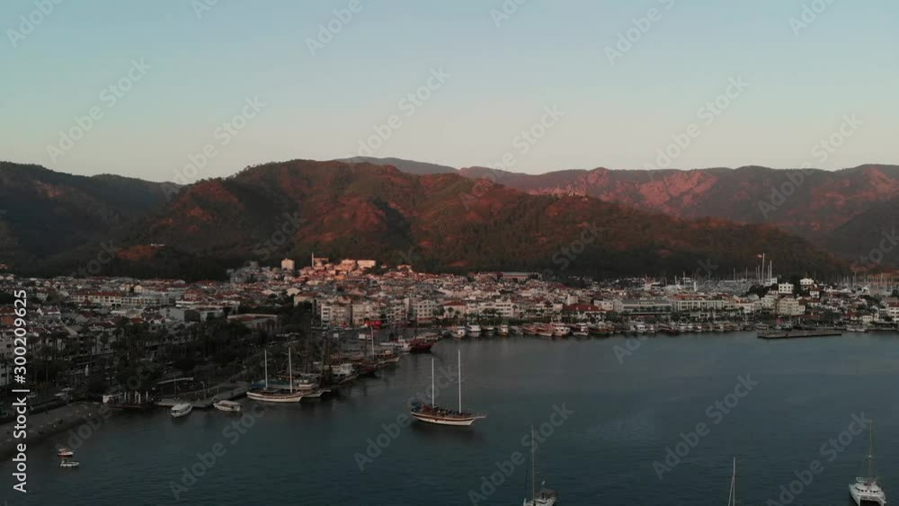 Marmaris / Turkey. The Bay Of Marmaris. Yacht Parking Marmaris / Turkey. The Bay Of Marmaris. Yacht Parking