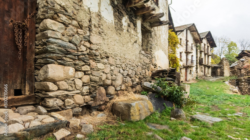Abandoned town in the mountains