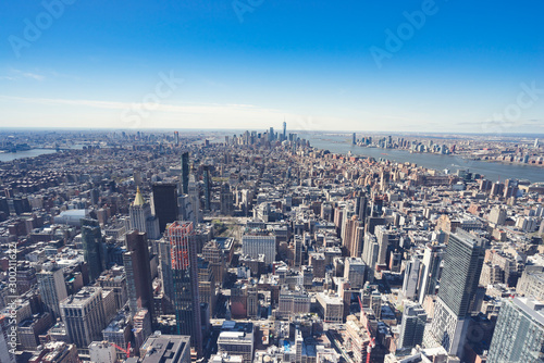 Manhattan New York City aerial view © SALTY RIVER