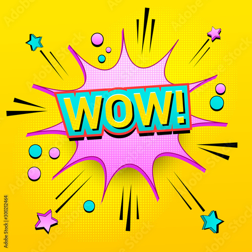 Bright explosive comic banner