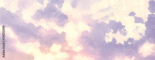 Beatiful Sky with Clouds Artistic Craft Painting