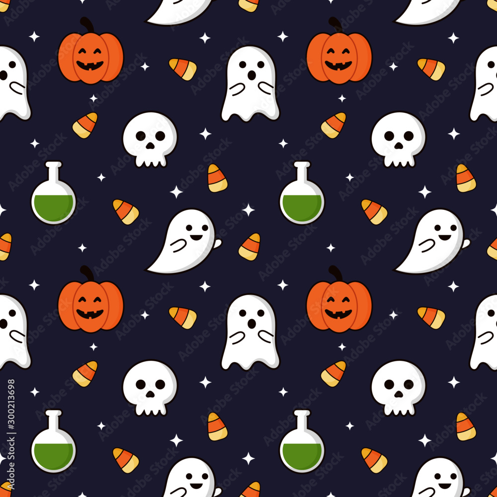seamless pattern happy halloween icons isolated on purple background. vector Illustration. seamless pattern happy halloween icons isolated on purple background. vector Illustration.