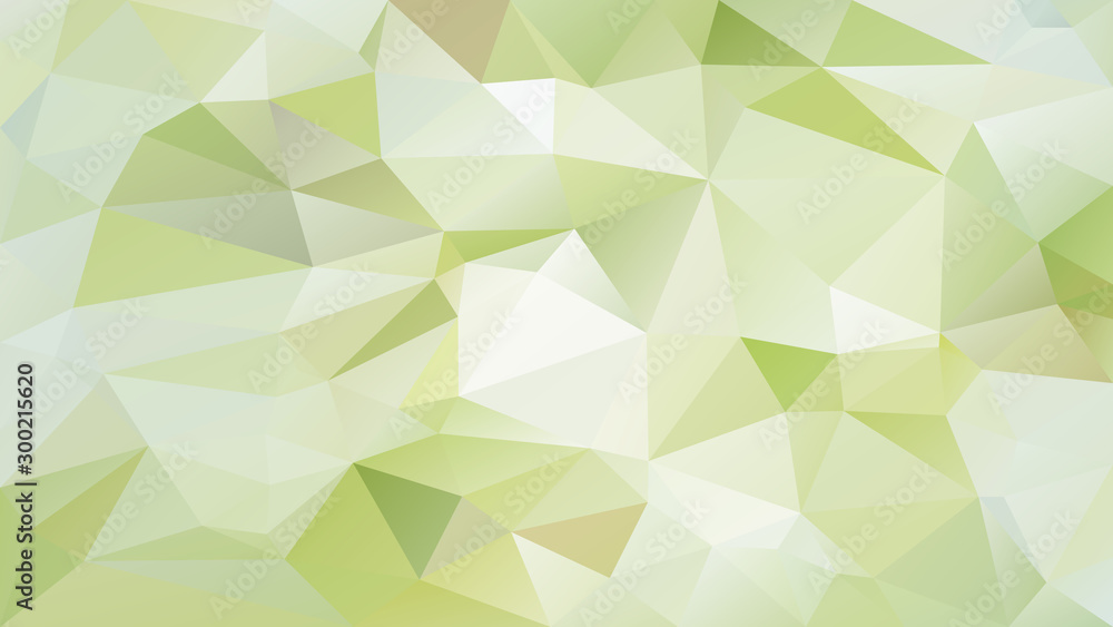 vector abstract irregular polygon background - triangle low poly pattern - light lime cucumber green color