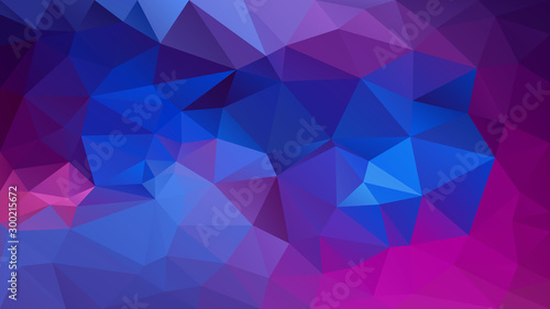 Fotografie vector abstract irregular polygon background - triangle low poly pattern - vibra