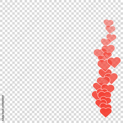 Social media likes heart for marketing design