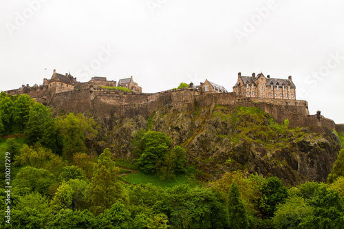Edinburgh Castle historic fortress dominating the skyline of the city of Edinburgh  Scotland from its position on the Castle Rock