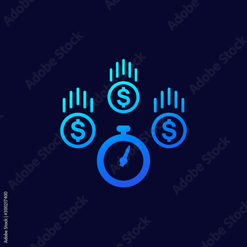 fast loan icon for web