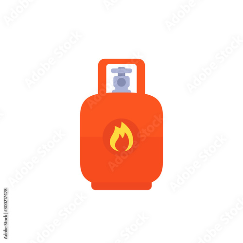 gas, LPG tank vector icon