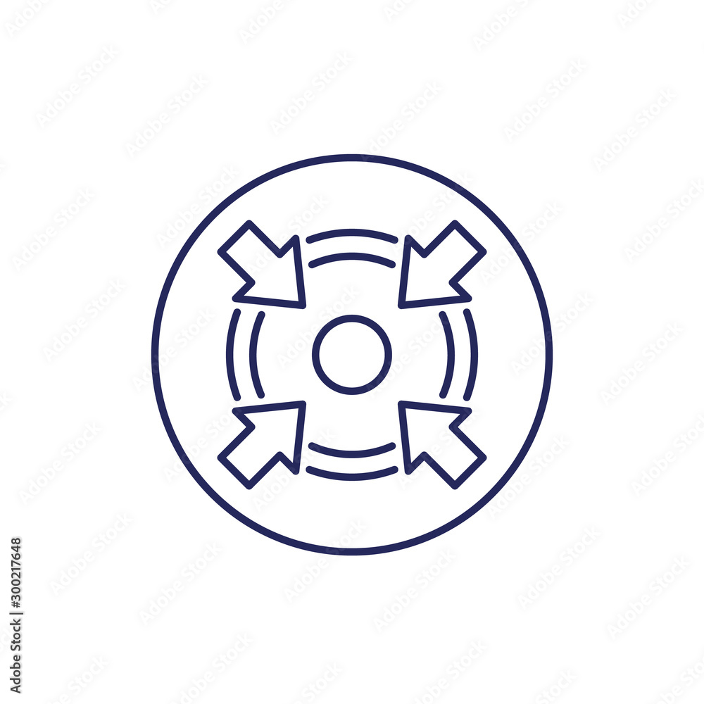 specific focus or concentration line icon specific focus or concentration line icon