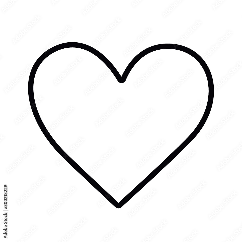 Black and White Heart, love, vector illustration Black and White Heart, love, vector illustration