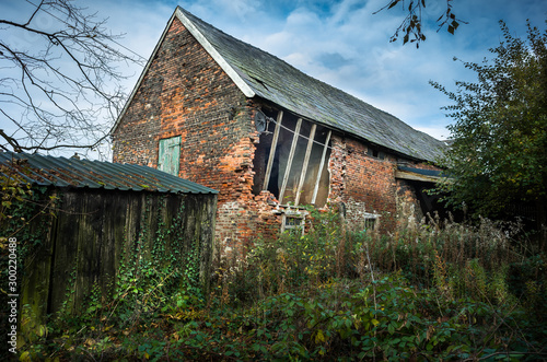 Canvas Print Abandoned Farm Building