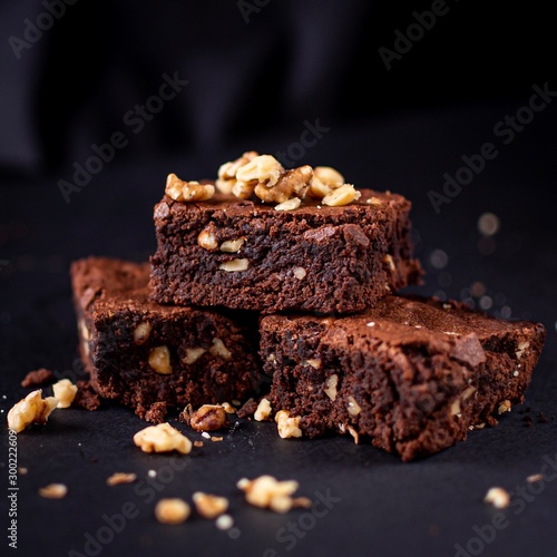 chocolate brownies with nuts