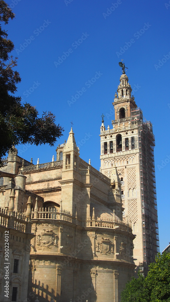 Sevilla, Spanien: La Giralda, Turm an der Kathedrale