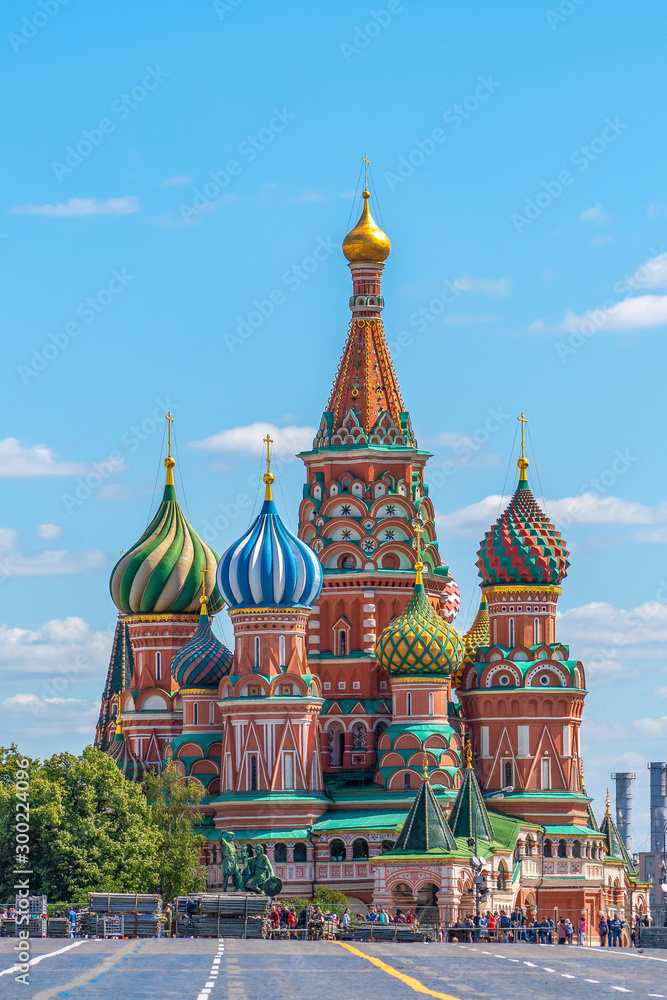 Fototapeta premium Basilius-Kathedrale - Moskau - Roter Platz 