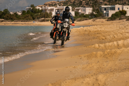 Motorbike on beach