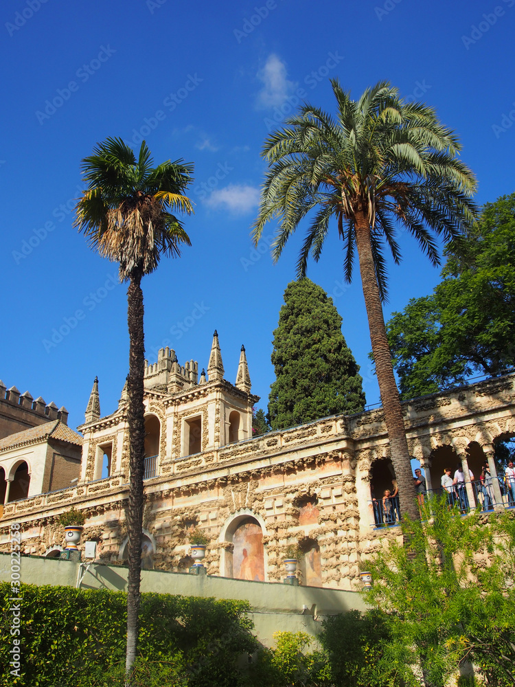 Fototapeta premium Sevilla, Spanien: Gärten des Alcazar-Palastes