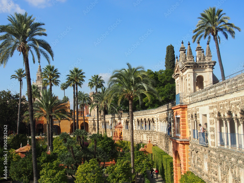 Sevilla, Spanien: Gärten des Alcazar-Palastes