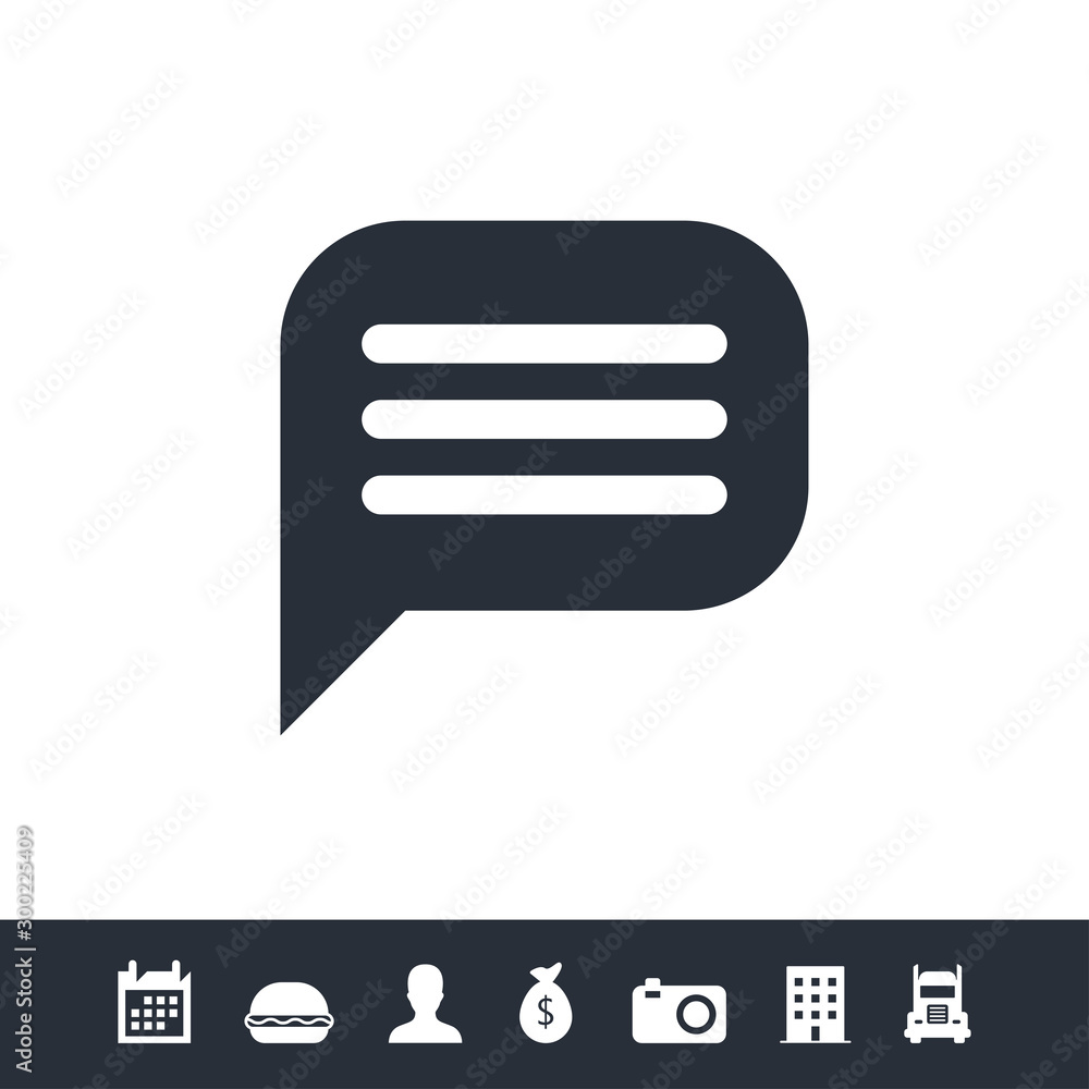Comment icon for web and mobile Comment icon for web and mobile