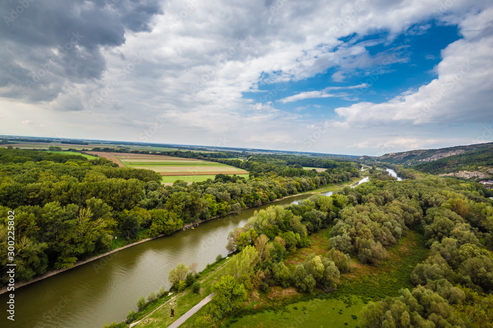 Obraz premium Morava River From Devin Castle-Bratislava,Slovakia
