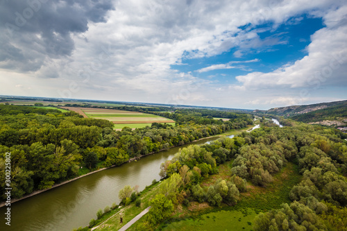 Morava River From Devin Castle-Bratislava,Slovakia