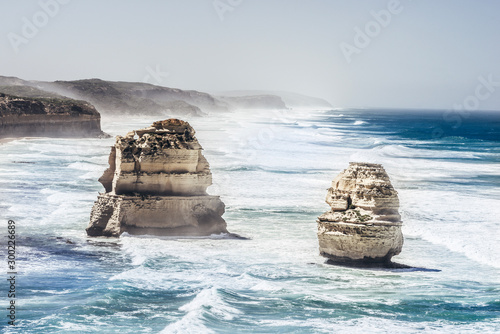 Wallpaper Mural Twelve Apostles Australia rock formation in sea with mist Torontodigital.ca