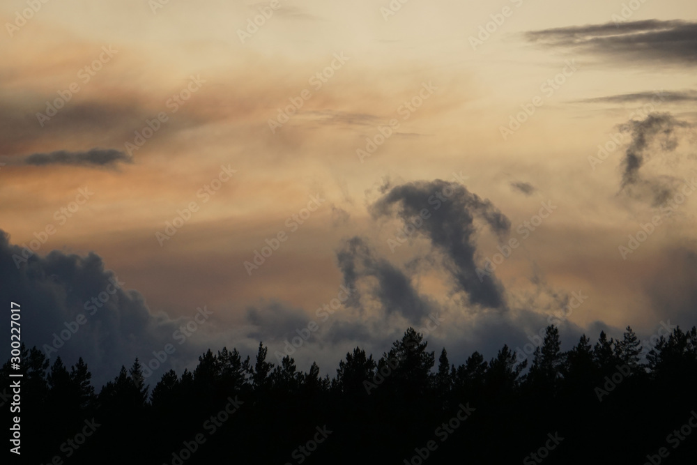 Sunset and clouds Sunset and clouds