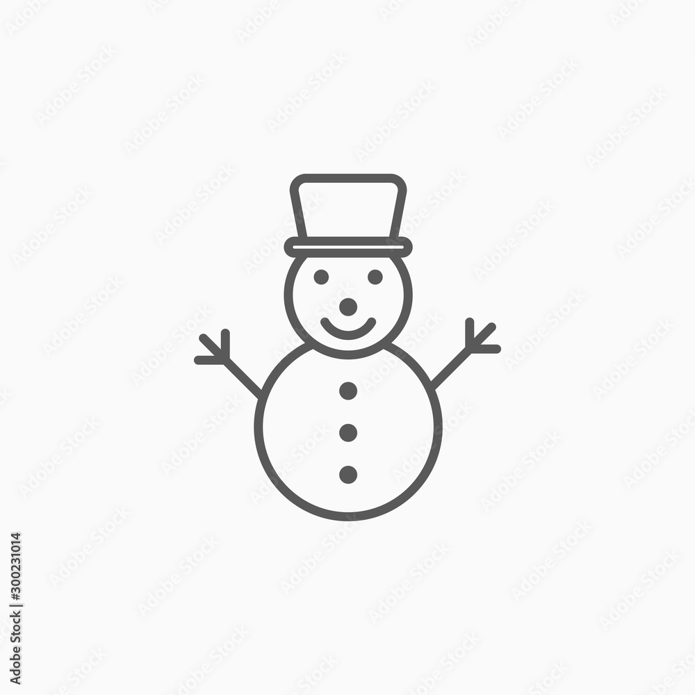 snowman icon, snowman vector snowman icon, snowman vector