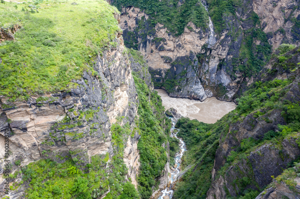 Tiger Leaping Gorge Aerial view 