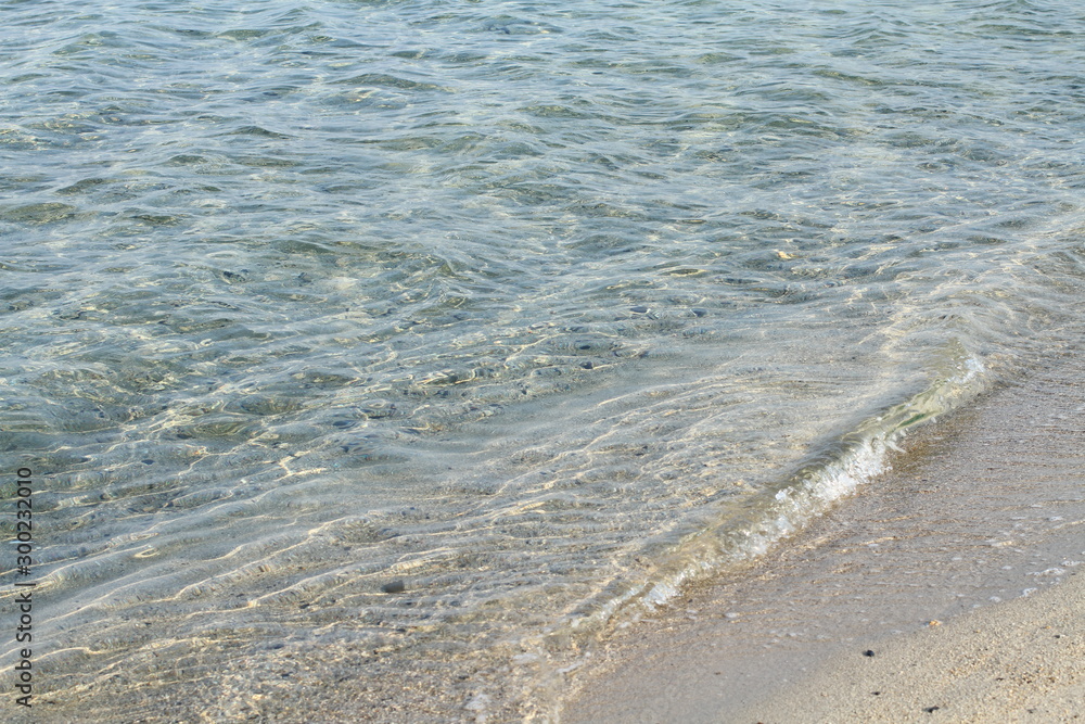 Clear water at sea shore