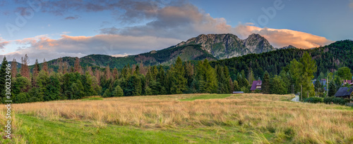 Giewont mountain massif in the Tatra Mountains of Poland