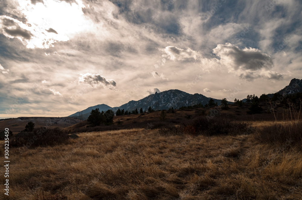 Obraz premium landscape with mountains and clouds