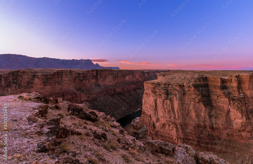 Sunrise view of the Colorado River, Marble Canyon AZ